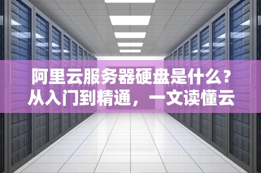 阿里云服务器硬盘是什么？从入门到精通，一文读懂云上存储的奥秘！