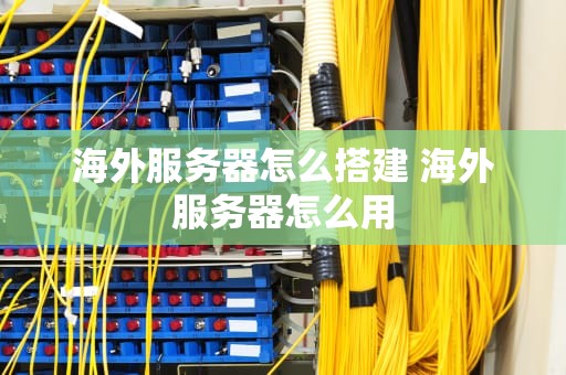 海外服务器怎么搭建 海外服务器怎么用