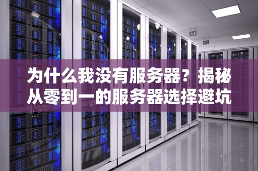 为什么我没有服务器？揭秘从零到一的服务器选择避坑指南