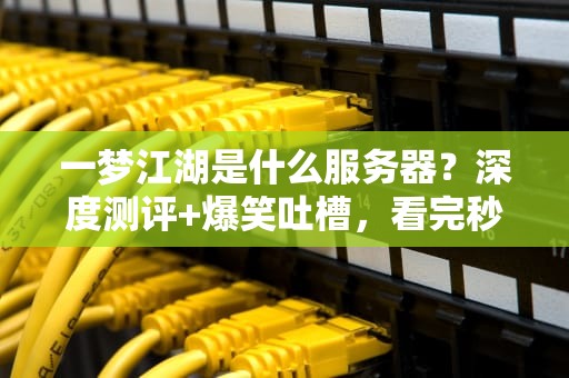 一梦江湖是什么服务器？深度测评+爆笑吐槽，看完秒变老司机！