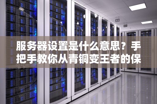 服务器设置是什么意思？手把手教你从青铜变王者的保姆级指南！