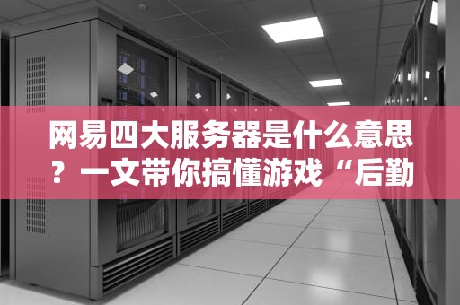 网易四大服务器是什么意思？一文带你搞懂游戏“后勤天团”的硬核实力！