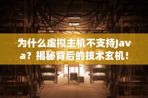 为什么虚拟主机不支持Java？揭秘背后的技术玄机！