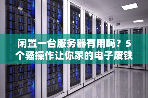 闲置一台服务器有用吗？5个骚操作让你家的电子废铁变印钞机！