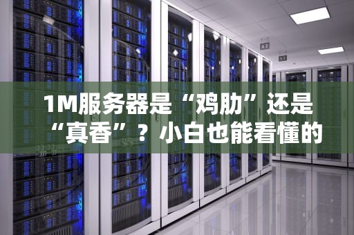 1M服务器是“鸡肋”还是“真香”？小白也能看懂的服务器性能真相！