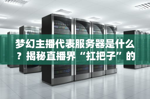 梦幻主播代表服务器是什么？揭秘直播界“扛把子”的硬件真相！