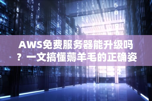 AWS免费服务器能升级吗？一文搞懂薅羊毛的正确姿势！