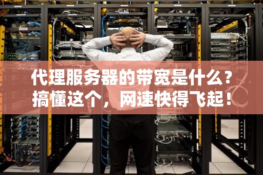 代理服务器的带宽是什么？搞懂这个，网速快得飞起！