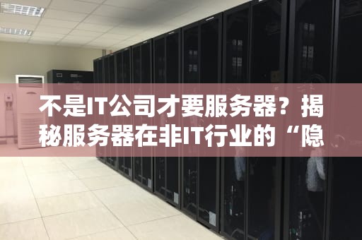 不是IT公司才要服务器？揭秘服务器在非IT行业的“隐藏技能”！