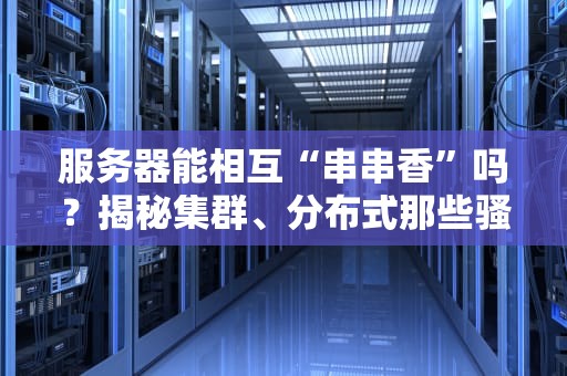 服务器能相互“串串香”吗？揭秘集群、分布式那些骚操作！