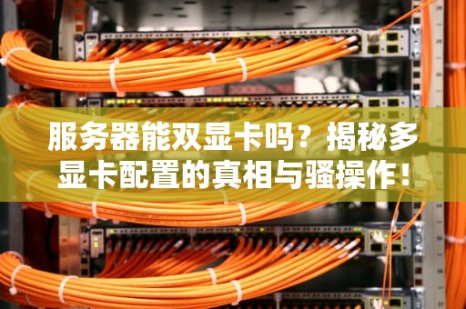 服务器能双显卡吗？揭秘多显卡配置的真相与骚操作！