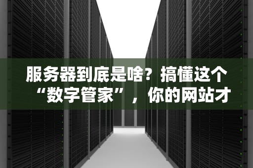服务器到底是啥？搞懂这个“数字管家”，你的网站才能飞起来！