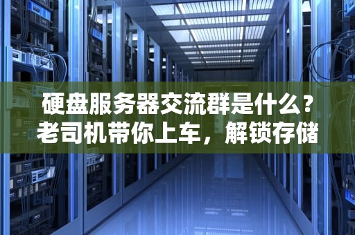 硬盘服务器交流群是什么？老司机带你上车，解锁存储黑科技！