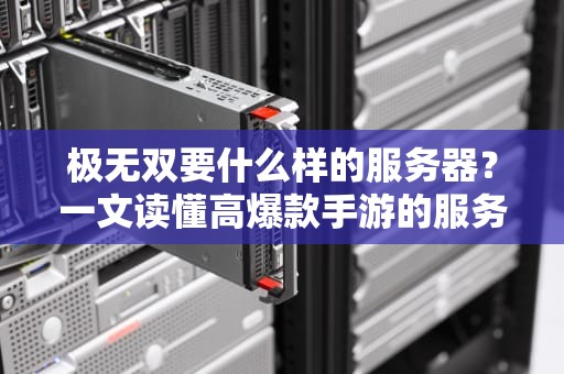 极无双要什么样的服务器？一文读懂高爆款手游的服务器配置玄机！