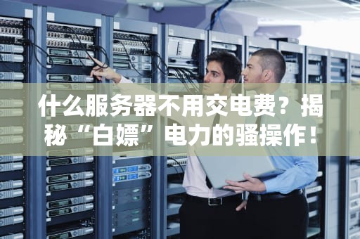 什么服务器不用交电费？揭秘“白嫖”电力的骚操作！
