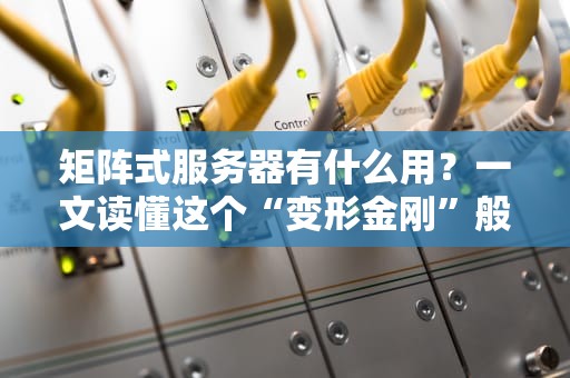 矩阵式服务器有什么用？一文读懂这个“变形金刚”般的算力怪兽！