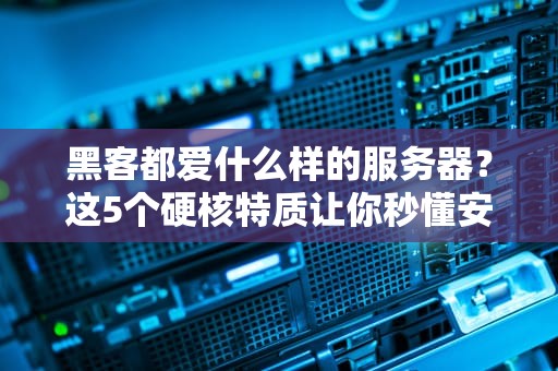 黑客都爱什么样的服务器？这5个硬核特质让你秒懂安全漏洞！