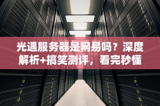 光遇服务器是网易吗？深度解析+搞笑测评，看完秒懂！
