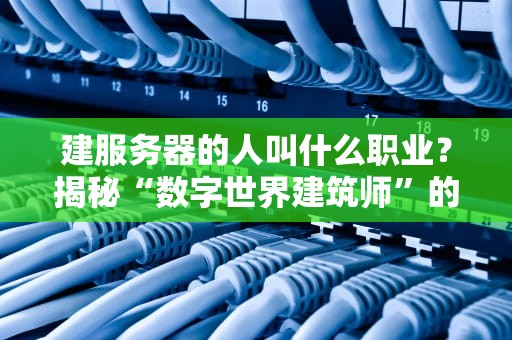 建服务器的人叫什么职业？揭秘“数字世界建筑师”的日常与技能树！
