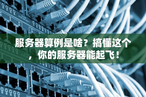 服务器算例是啥？搞懂这个，你的服务器能起飞！
