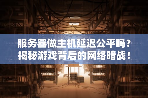 服务器做主机延迟公平吗？揭秘游戏背后的网络暗战！