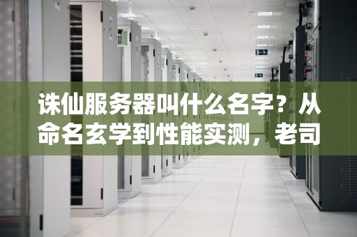 诛仙服务器叫什么名字？从命名玄学到性能实测，老司机带你飙车选服！