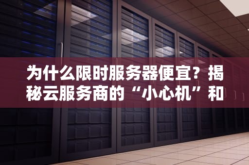 为什么限时服务器便宜？揭秘云服务商的“小心机”和你的捡漏指南！