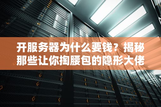 开服务器为什么要钱？揭秘那些让你掏腰包的隐形大佬！