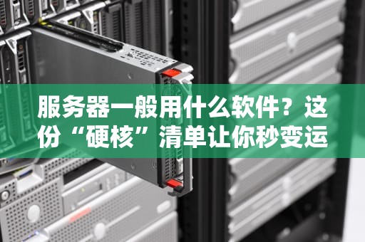 服务器一般用什么软件？这份“硬核”清单让你秒变运维老司机！