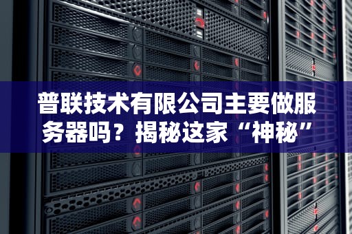 普联技术有限公司主要做服务器吗？揭秘这家“神秘”企业的核心业务！