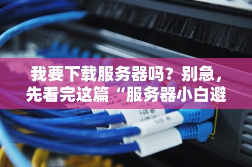 我要下载服务器吗？别急，先看完这篇“服务器小白避坑指南”再决定！