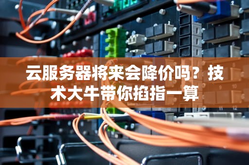 云服务器将来会降价吗？技术大牛带你掐指一算
