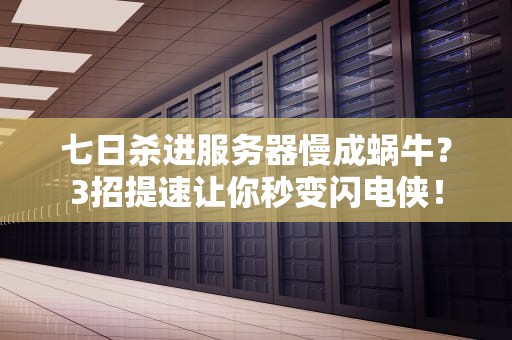 七日杀进服务器慢成蜗牛？3招提速让你秒变闪电侠！