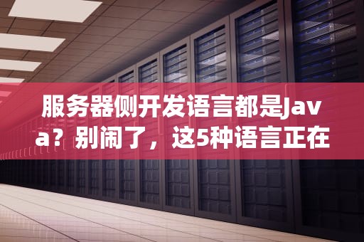 服务器侧开发语言都是Java？别闹了，这5种语言正在疯狂抢饭碗！