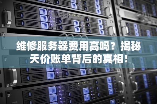 维修服务器费用高吗？揭秘天价账单背后的真相！