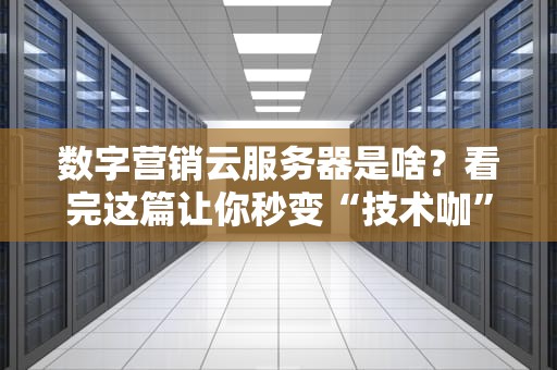数字营销云服务器是啥？看完这篇让你秒变“技术咖”！
