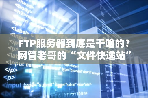 FTP服务器到底是干啥的？网管老哥的“文件快递站”大揭秘！