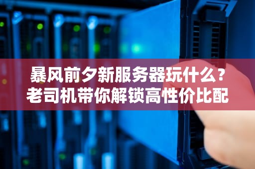 暴风前夕新服务器玩什么？老司机带你解锁高性价比配置与神级玩法！