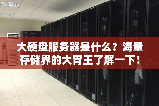 大硬盘服务器是什么？海量存储界的大胃王了解一下！