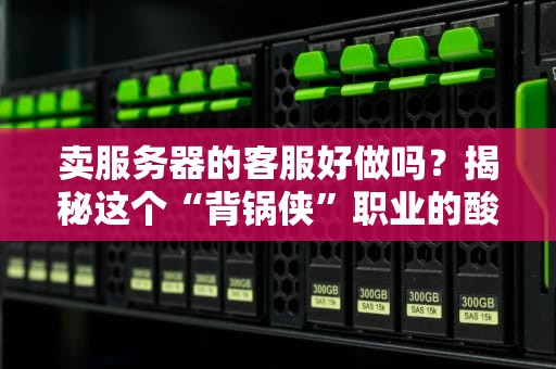 卖服务器的客服好做吗？揭秘这个“背锅侠”职业的酸甜苦辣！
