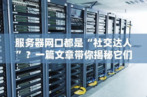 服务器网口都是“社交达人”？一篇文章带你揭秘它们的十八般武艺！