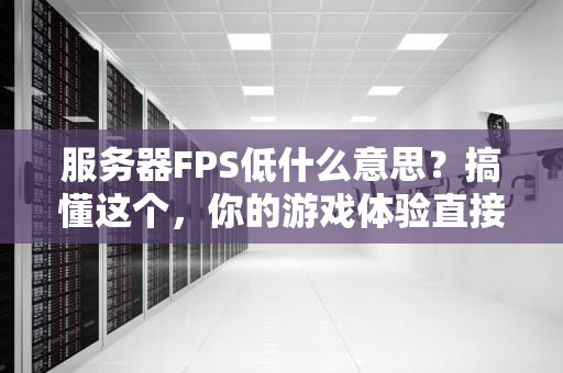服务器FPS低什么意思？搞懂这个，你的游戏体验直接起飞！
