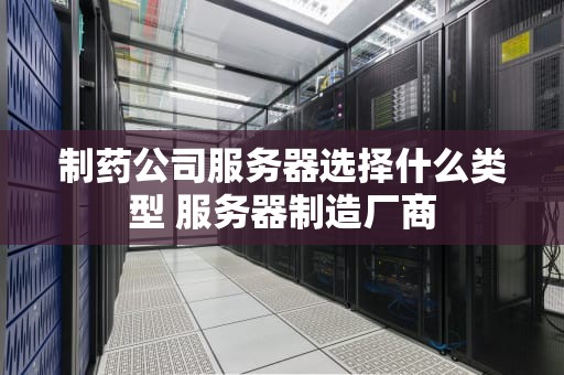 制药公司服务器选择什么类型 服务器制造厂商