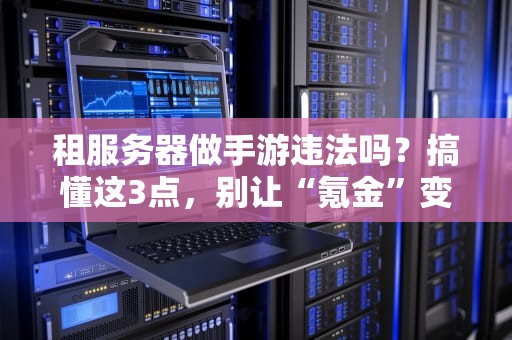 租服务器做手游违法吗？搞懂这3点，别让“氪金”变“氪牢”！