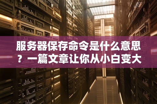 服务器保存命令是什么意思？一篇文章让你从小白变大神！