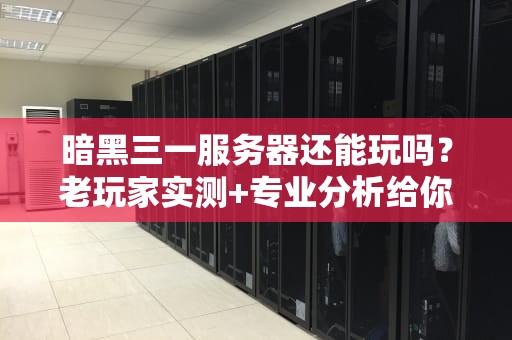 暗黑三一服务器还能玩吗？老玩家实测+专业分析给你答案！