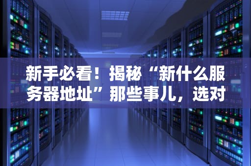 新手必看！揭秘“新什么服务器地址”那些事儿，选对服务器让你快如闪电！