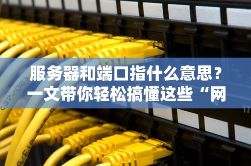 服务器和端口指什么意思？一文带你轻松搞懂这些“网络门牌号”