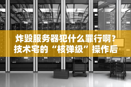 炸毁服务器犯什么罪行啊？技术宅的“核弹级”操作后果有多严重？