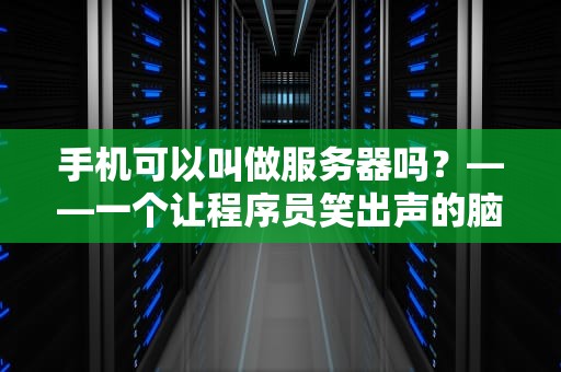 手机可以叫做服务器吗？——一个让程序员笑出声的脑洞问题